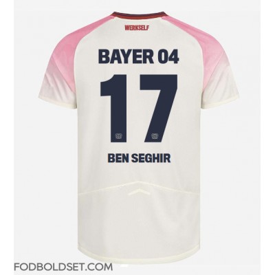 Bayer Leverkusen Eliesse Ben Seghir #17 Udebanetrøje 2025-26 Kortærmet Bayer Leverkusen Eliesse Ben Seghir #17 Udebanetrøje 2025-26 Kortærmet